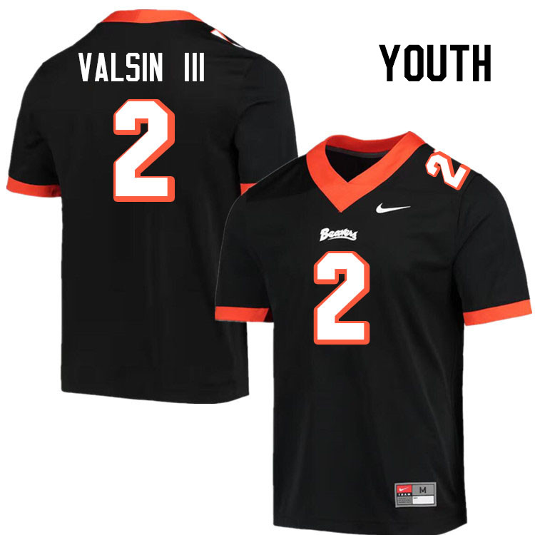 Youth #2 Jimmy Valsin III Oregon State Beavers College Football Jerseys Stitched-Throwback